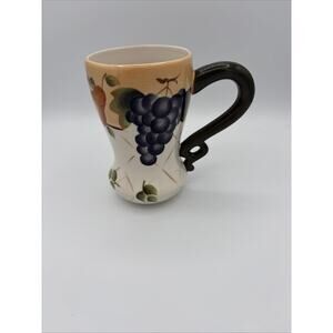 HOME INTERIORS SONOMA VILLA TALL COFFEE MUG / 5.5"